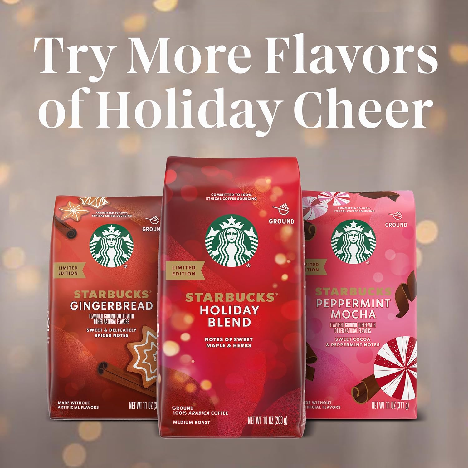 Starbucks K-Cup Cápsulas de café, café de jengibre con sabor natural, 100% arábica, sabor natural, café festivo de edición limitada, 1 bolsa (17