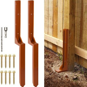 WIMART Kit de reparación de postes de cerca, poste de acero resistente, poste de anclaje de poste de tierra para reparación, poste de valla de WIMART Kit de reparación de postes de cerca, poste de acero resistente, poste de anclaje de poste de tierra para reparación, poste de valla de