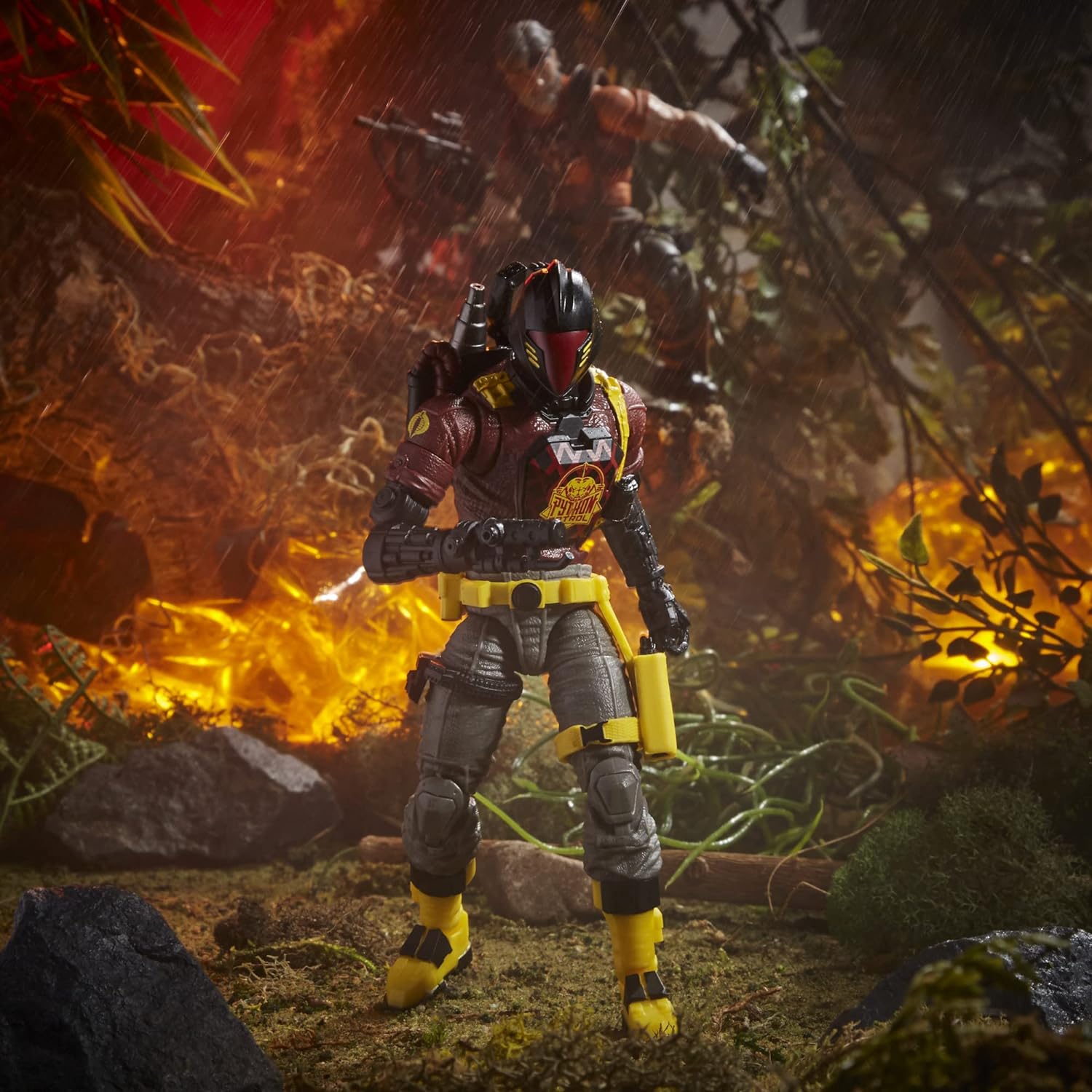Hasbro G.I. Joe Classified Series Figure, 6″ Special B.A.T. Figure with Accessories – F4754, Red, Gray and Black