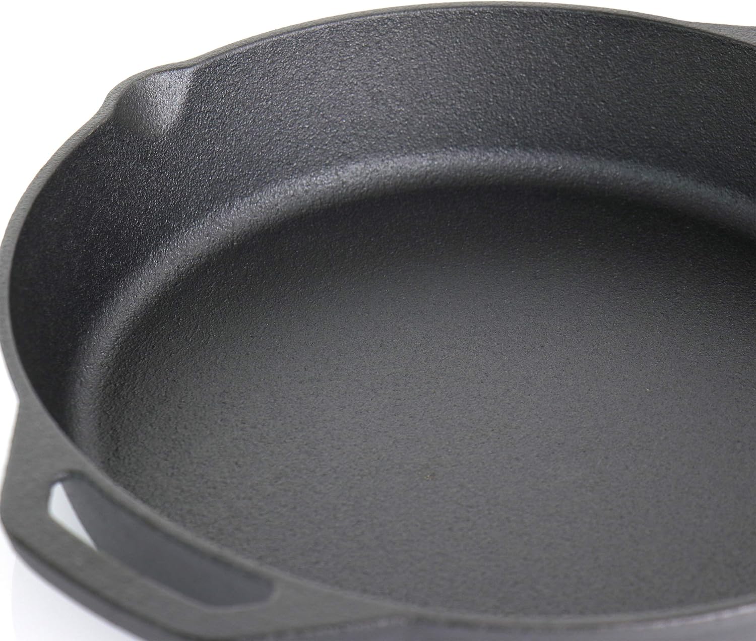 MegaChef Sartén con tapas pre-sazonadas, juego de 9 piezas, negro, rojo