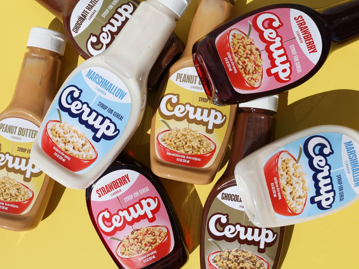 Cerup con sabor a tostada de canela. Jarabe para cereales. Delicioso desayuno para niños y adultos. Haz que los cereales aburridos sean divertidos