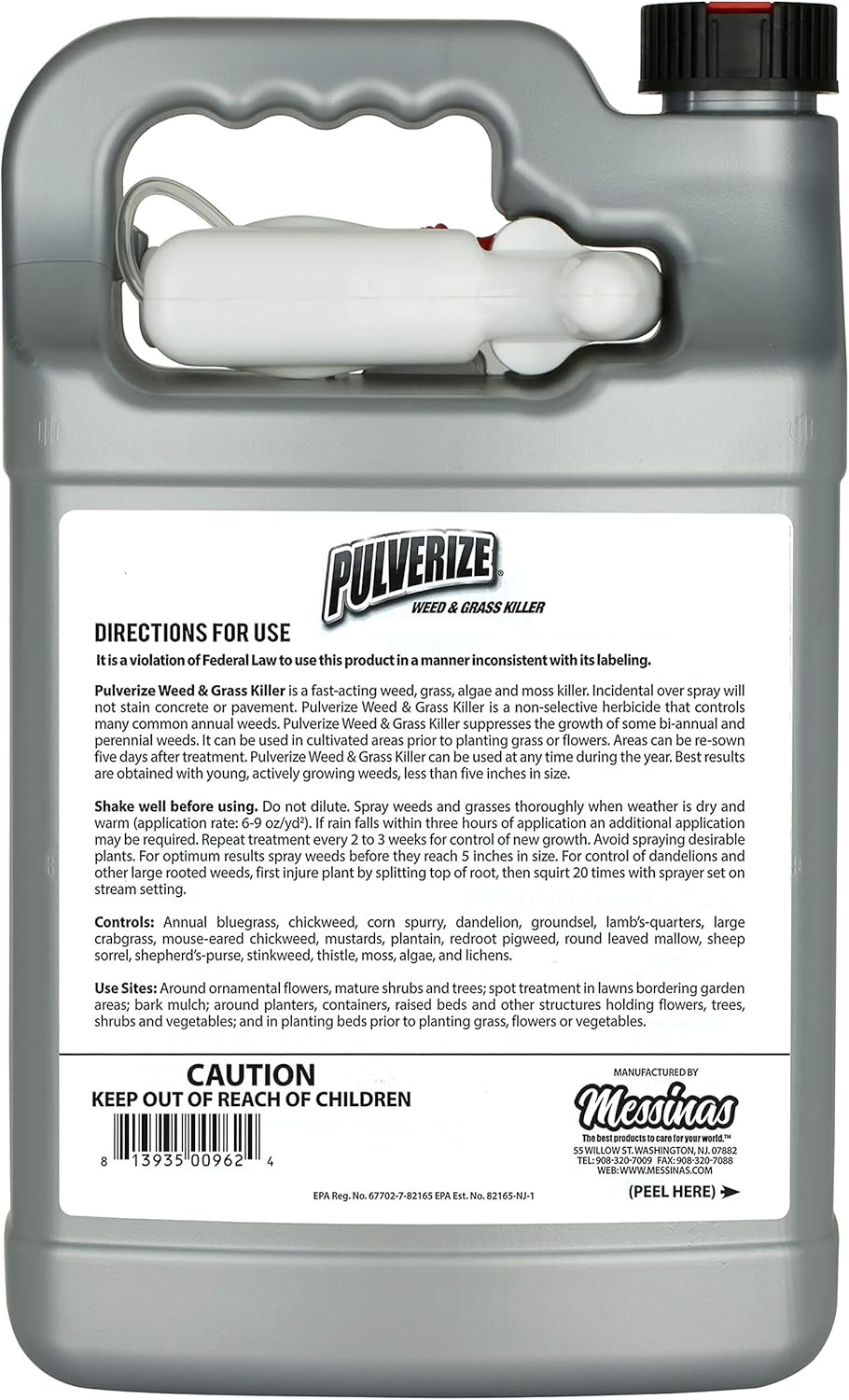 Pulverize PWG-UT-128 herbicida listo para usar, 1 unidad (paquete de 1), transparente