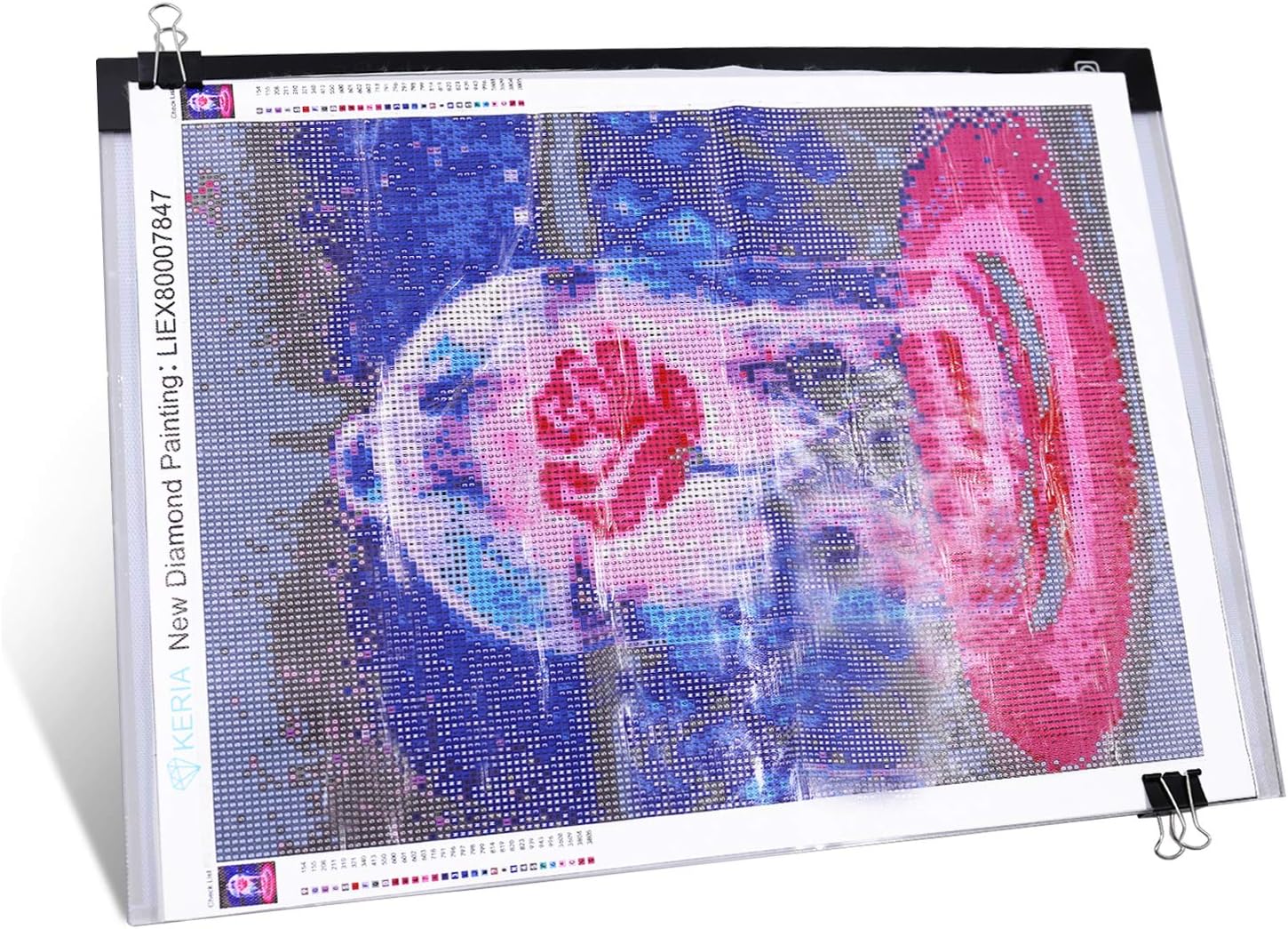 Cuadro de diamante A3 regulable con 3 niveles de brillo LED Tableta de luz brillante Caja de luz aplicable a la pintura de diamante 5D Artcraft Copy