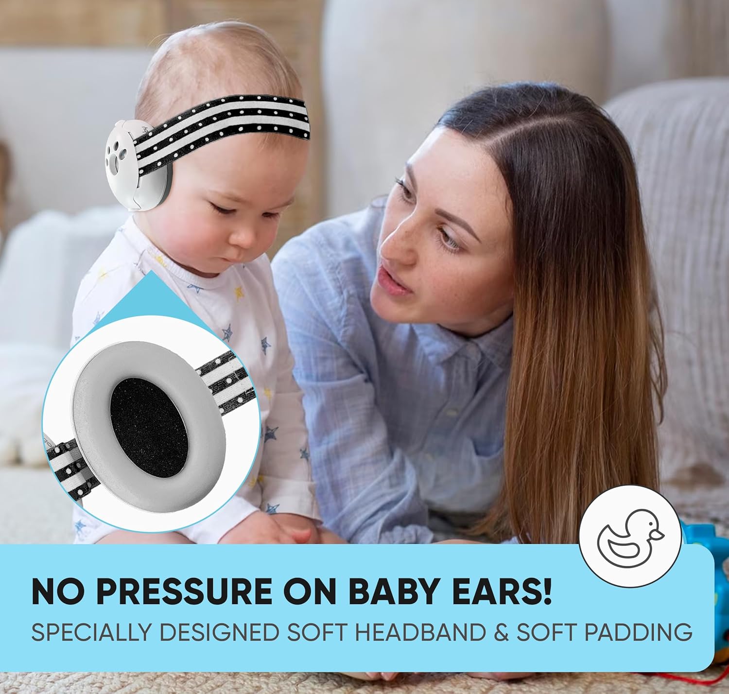 Orejeras para bebé  Auriculares con cancelación de ruido para protección auditiva infantil  Orejeras para recién nacido, avión, viaje esencial