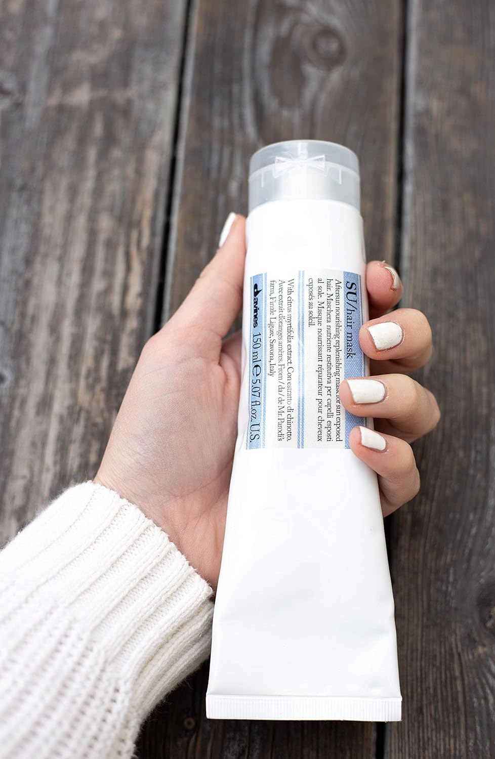 Davines Máscara capilar SU, restaura la humedad e hidrata el cabello expuesto al sol, restaura la suavidad al cabello seco y opaco, 5.07 onzas