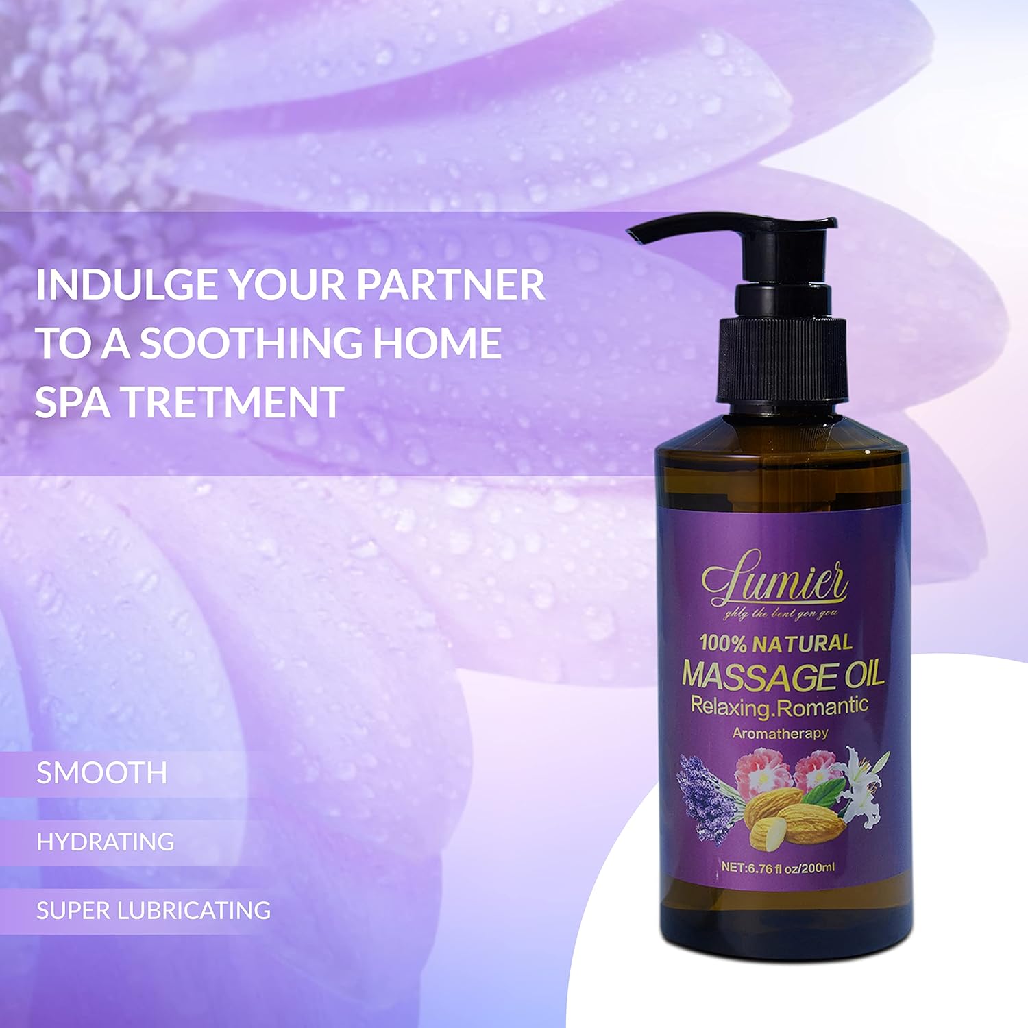 Aceite de masaje natural y juego de velas para relajación y alivio del estrés, mezcla relajante de aceites esenciales para aromaterapia, perfecto