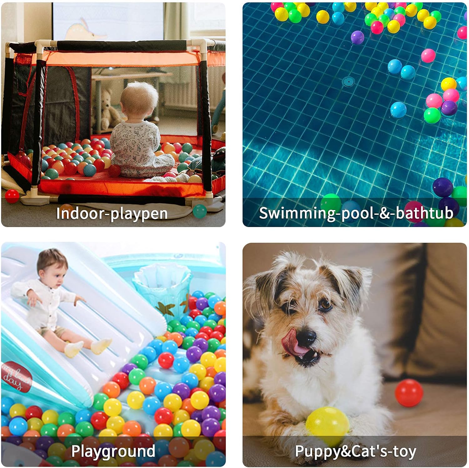 STARBOLO Ball Pit Balls for Toddlers, Girls, Boys Ball Pit, BPA Free Crush Proof Plastic Toy Balls, Children’s Pool Water Toys, Macaron Ocean Balls