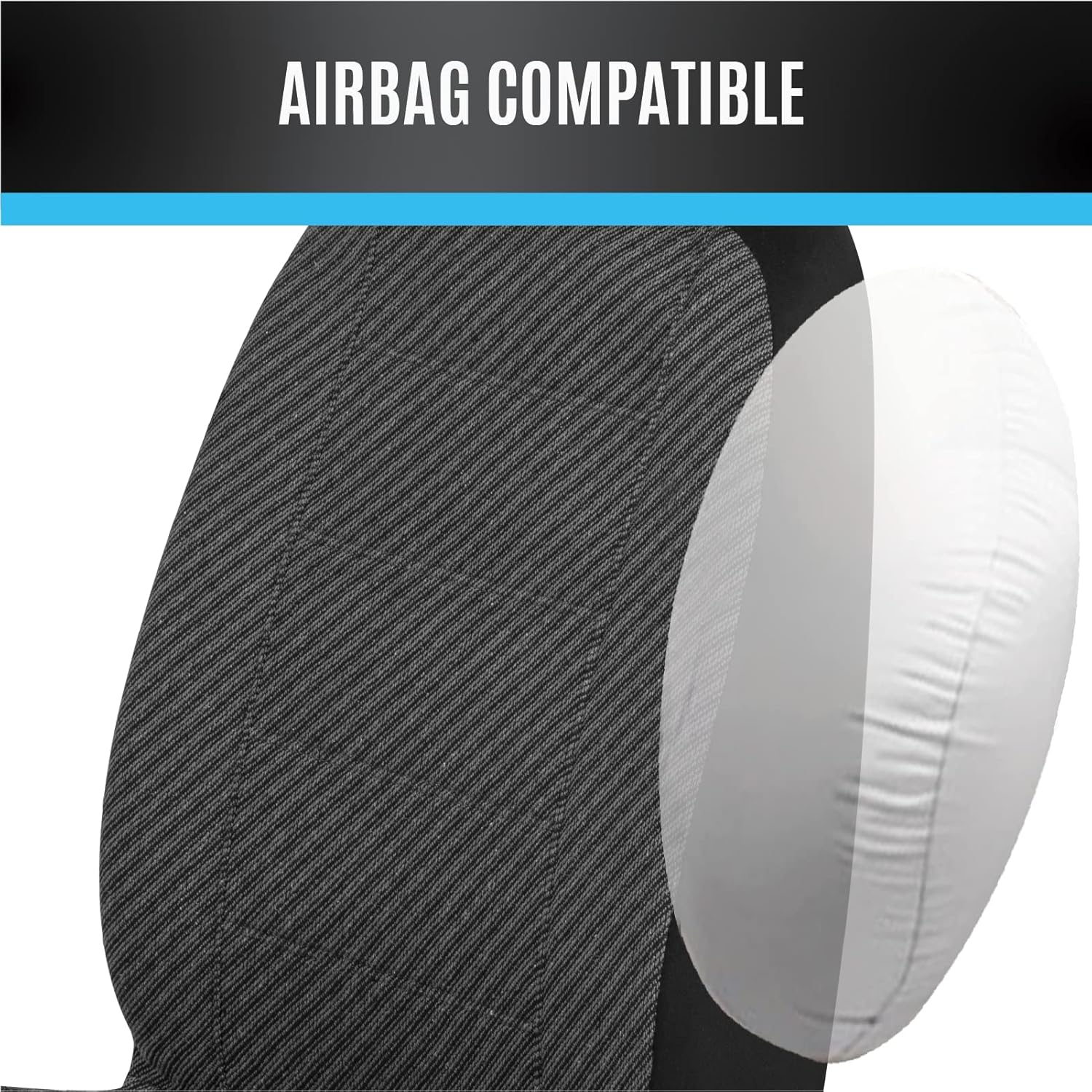 Road Comforts Juego completo de fundas de asiento de automóvil, fundas de asiento delantero y trasero dividido para automóvil, protectores