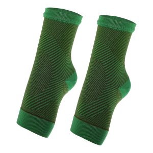VOCOSTE 1 par de calcetines de compresión de tobillo, soporte de tobillo de tendón de Aquiles para hombres y mujeres, tendón de Aquiles, verde y VOCOSTE 1 par de calcetines de compresión de tobillo, soporte de tobillo de tendón de Aquiles para hombres y mujeres, tendón de Aquiles, verde y