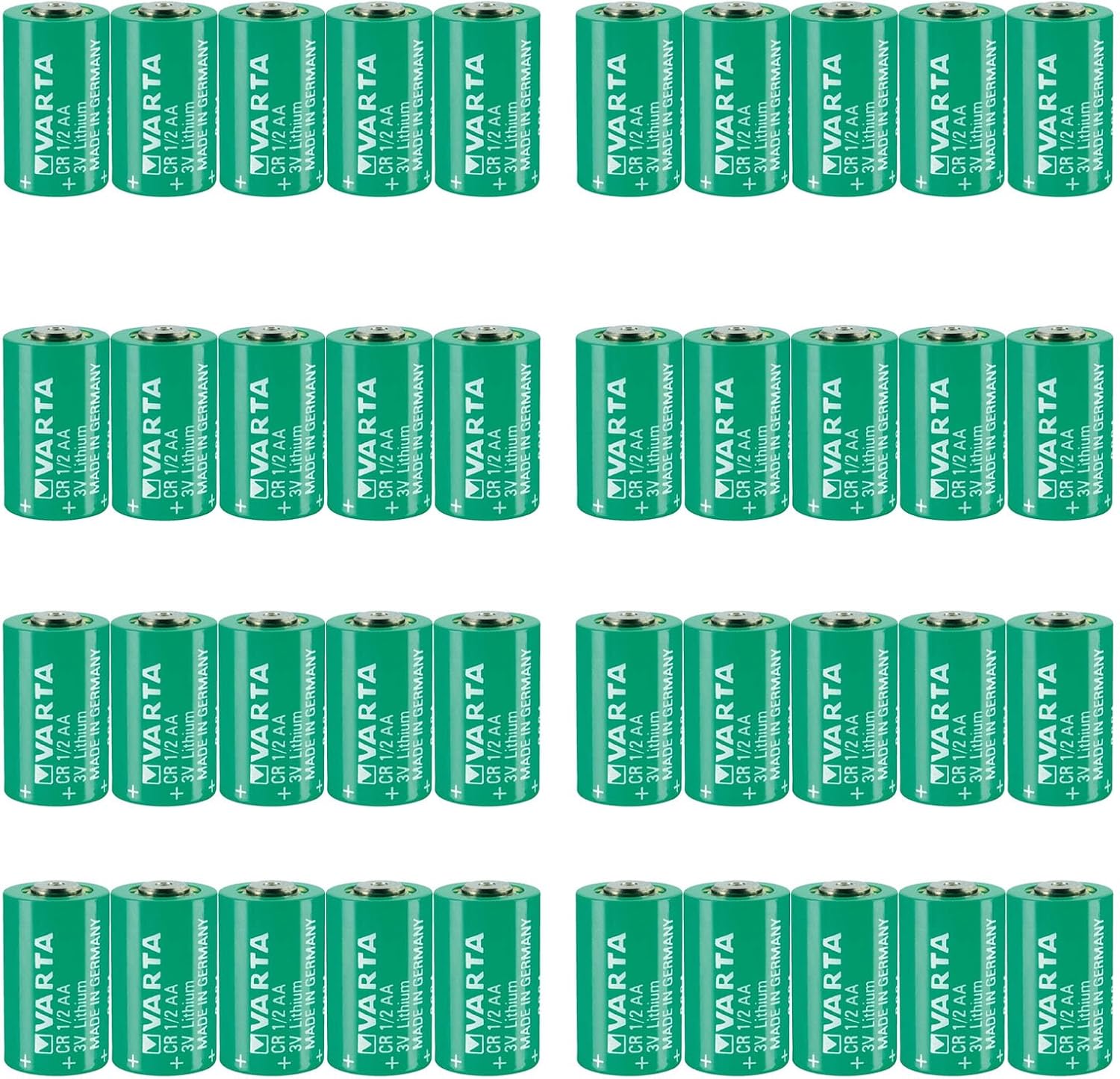 (40-Pack) for VARTA CR12AA 3V 950mAh Lithium Battery CR12AA Series Battery Cylindrical Battery