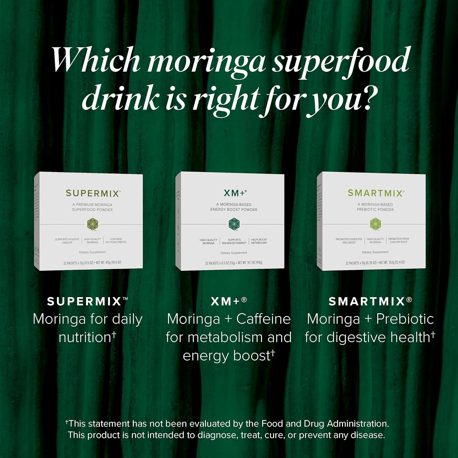 Isagenix SmartMix – Un polvo prebiótico a base de moringa – Prácticos paquetes individuales para servir – 32 porciones – Sabor tropical ligero