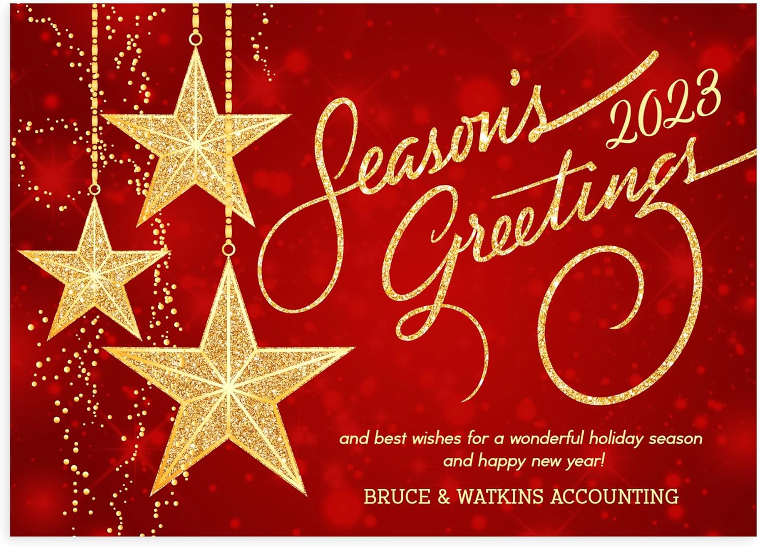 Let’s Make Memories Starlight Starbright – Tarjeta de vacaciones de negocios personalizada de 5 x 7 pulgadas, calidad premium (tarjetas de Navidad