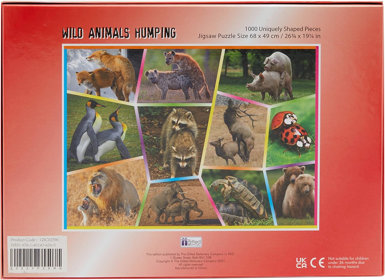 Wild Animals Humping – Rompecabezas de 1000 piezas para adultos
