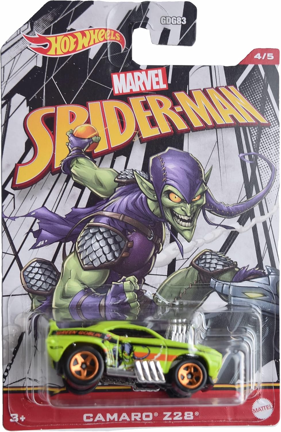 Hot Wheels Camaro Z28, Hombre Araña 45