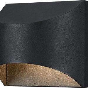 Westinghouse Lighting 6122800 Nardella – Lámpara de pared LED de transición regulable para exteriores, acabado negro texturizado, apto para cielo Westinghouse Lighting 6122800 Nardella – Lámpara de pared LED de transición regulable para exteriores, acabado negro texturizado, apto para cielo