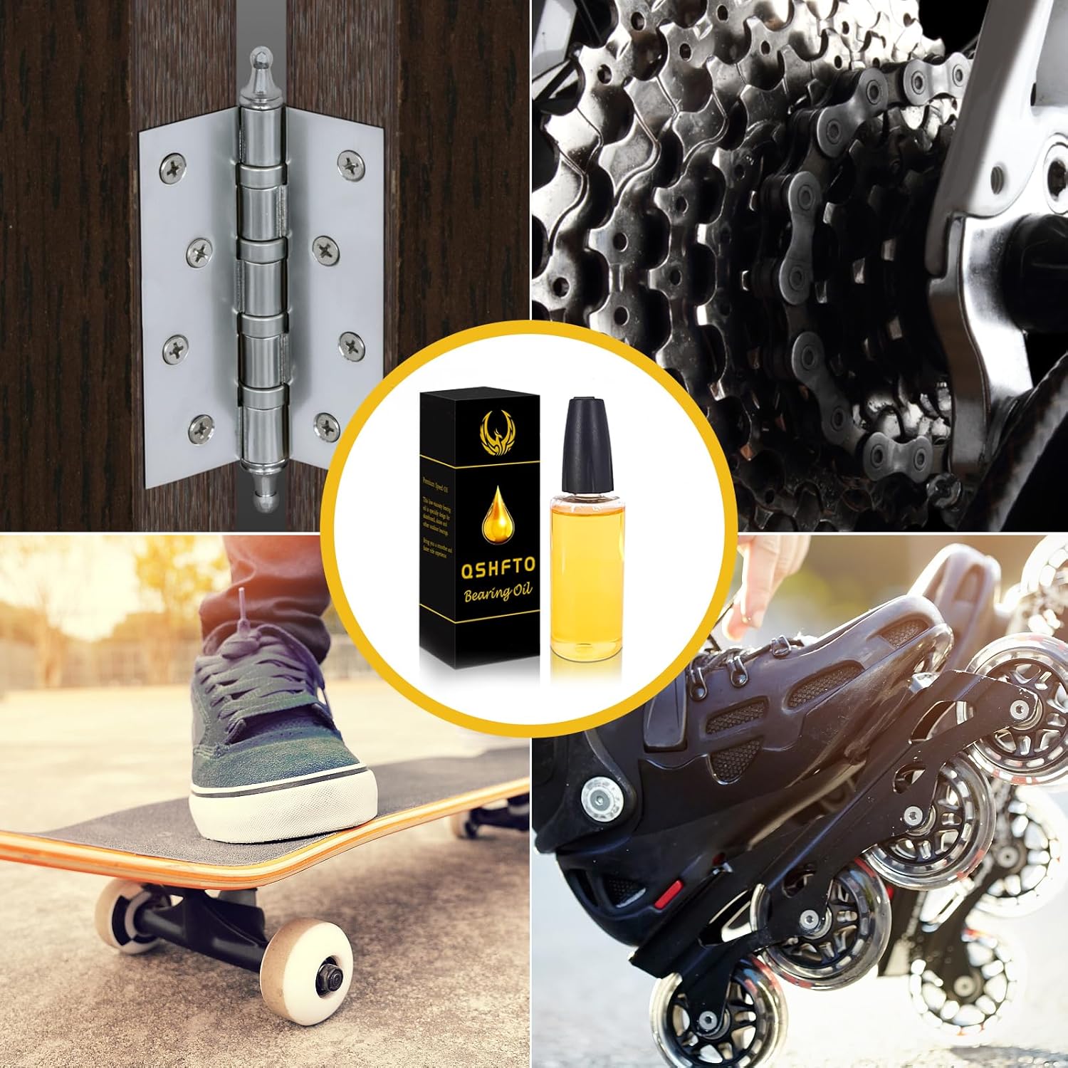 Skateboard Bearing Oil Speed Ball Bearing Oil 1 oz Bearing Lubricant Fast Super Smooth Bearing Lube for Skateboard, Longboard, Scooter, Inline