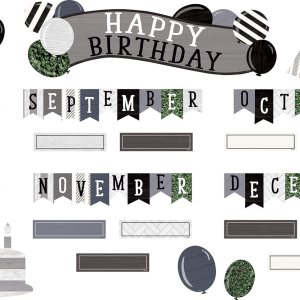 Teacher Created Resources Modern Farmhouse Happy Birthday – Juego de tablones de anuncios de 18 x 5-12 pulgadas, pieza de título Teacher Created Resources Modern Farmhouse Happy Birthday – Juego de tablones de anuncios de 18 x 5-12 pulgadas, pieza de título