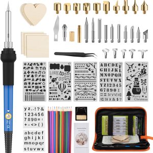 Wood Burning Kit for Adults Wood Burner with Adjustable Temperature – Professional Wood Burning Tool for Beginners Kids Soldering Embossing Carving Wood Burning Kit for Adults Wood Burner with Adjustable Temperature – Professional Wood Burning Tool for Beginners Kids Soldering Embossing Carving