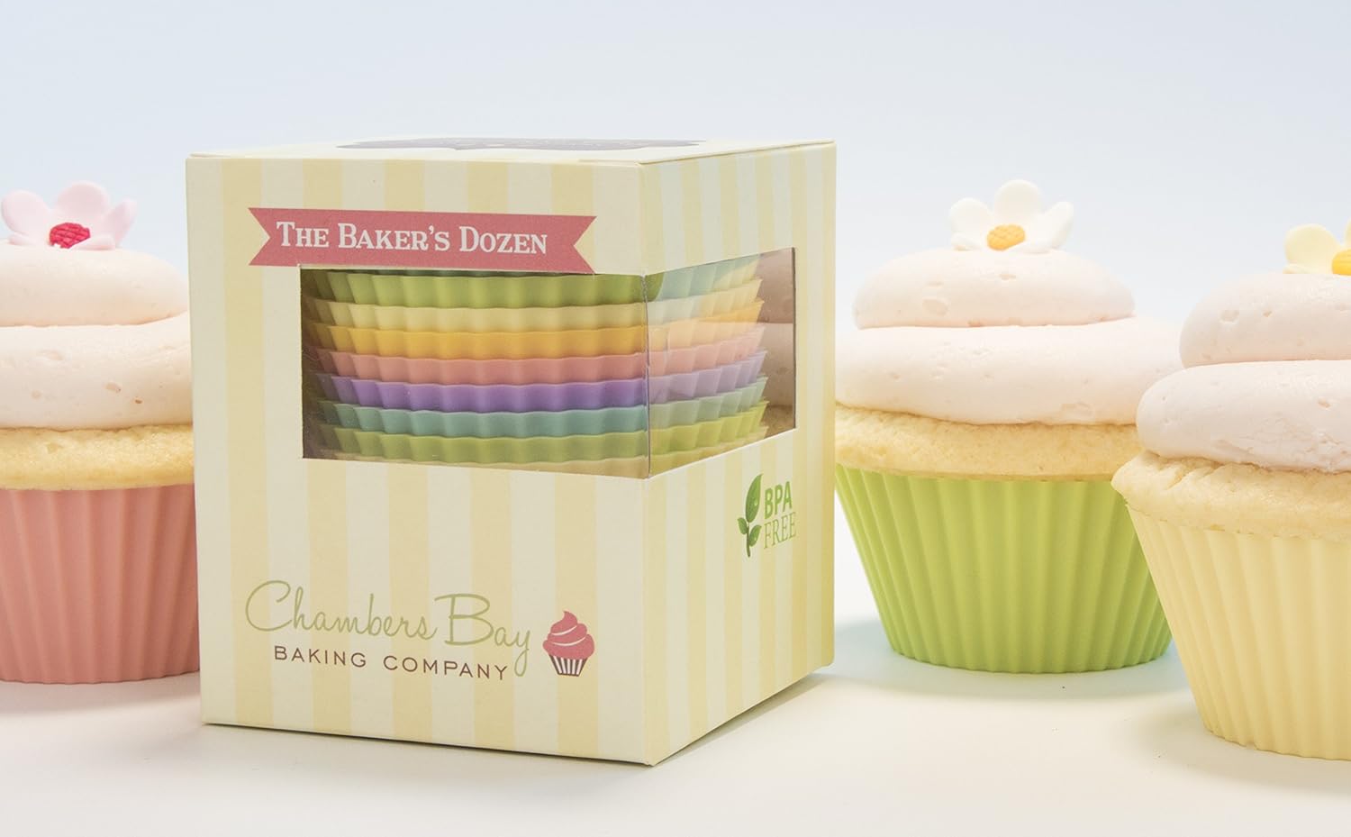 Tazas de silicona para hornear, 13 forros antiadherentes reutilizables para cupcakesmoldes para magdalenas de primera calidad, soportes para