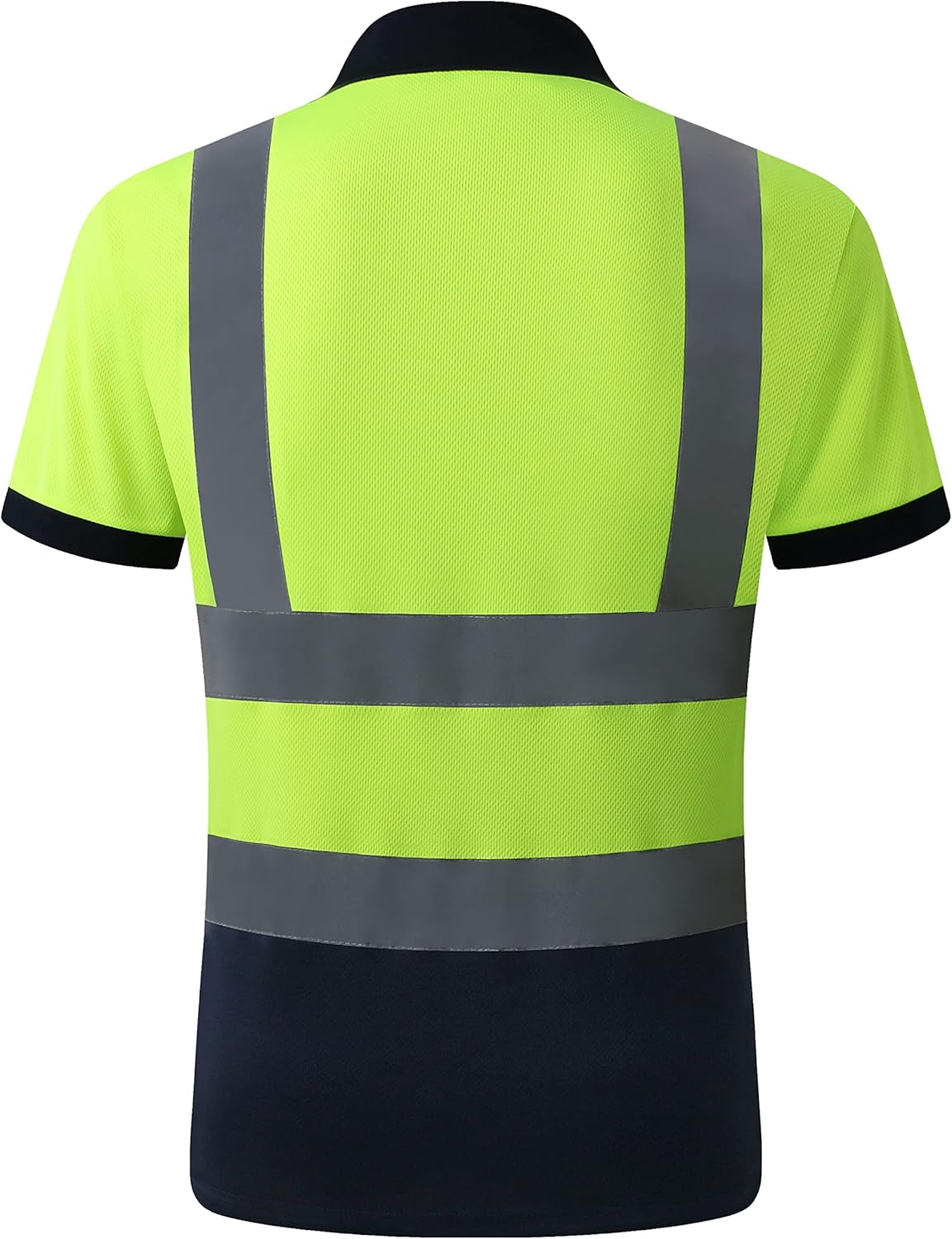 JKSafety Paquete de 3 polos de seguridad de alta visibilidad para el trabajo diario, construcción para hombres y mujeres, polos de construcción de