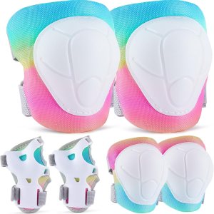 Lemmeko Rodilleras para niños, juego de rodilleras y coderas duraderas para niños y niñas de 3 a 8 años, cómodas rodilleras y coderas para patineta, Lemmeko Rodilleras para niños, juego de rodilleras y coderas duraderas para niños y niñas de 3 a 8 años, cómodas rodilleras y coderas para patineta,