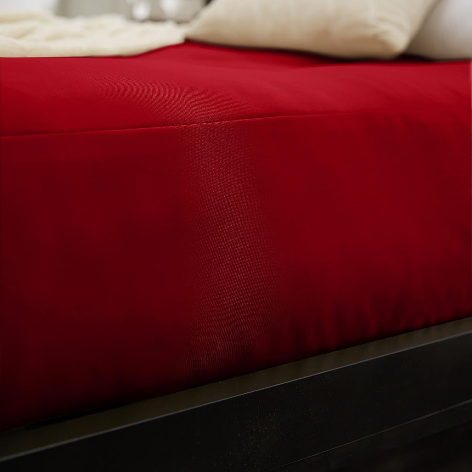 Trupedic x Mozaic – Colchón de futón estándar de tamaño matrimonial de 12 pulgadas (marco no incluido), rojo escarlata básico, ideal para