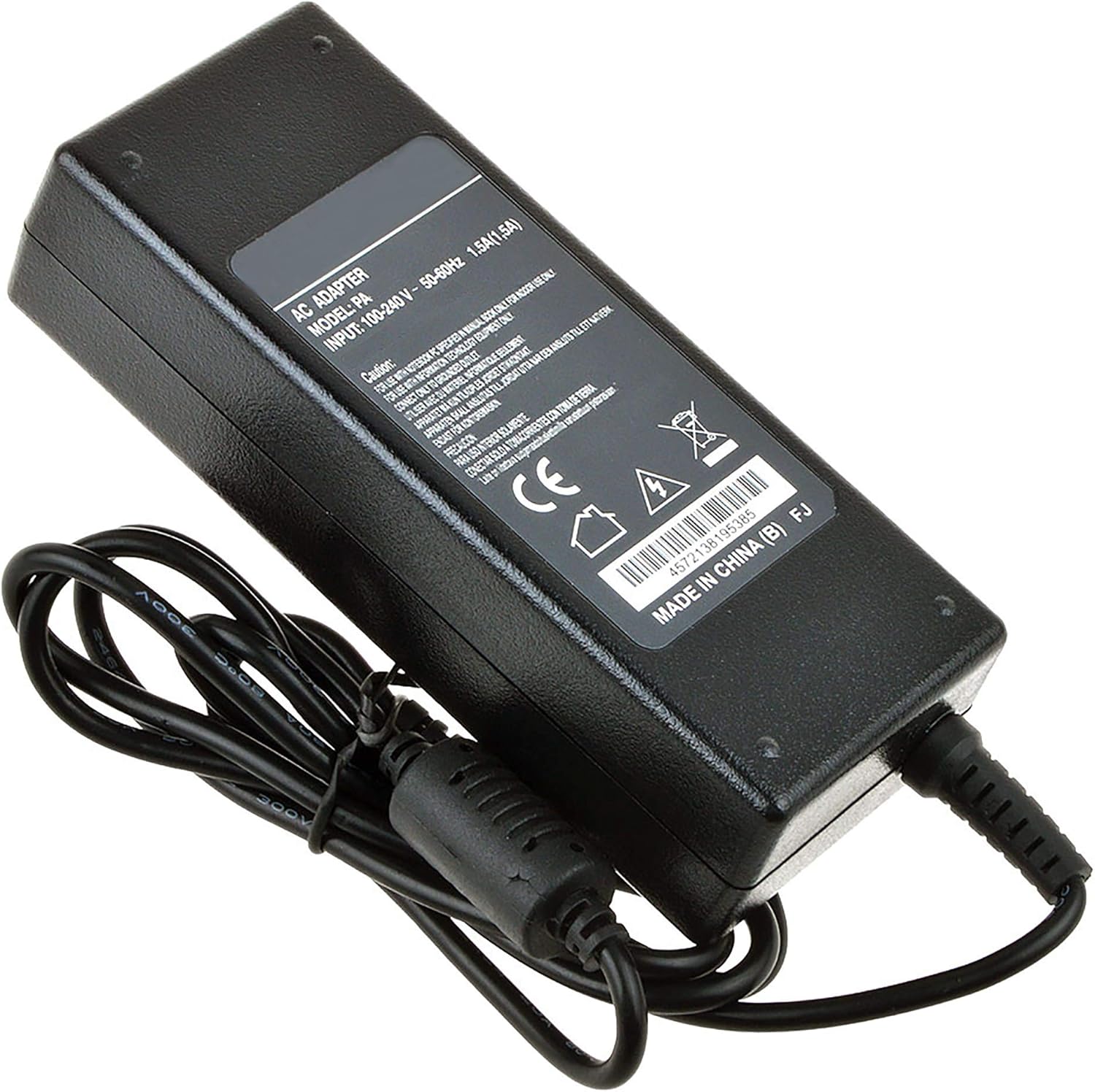 PKPOWER Reemplazo del adaptador de CA DC para Globtek GS-150 GT-500160-30 Cargador Cable de alimentación