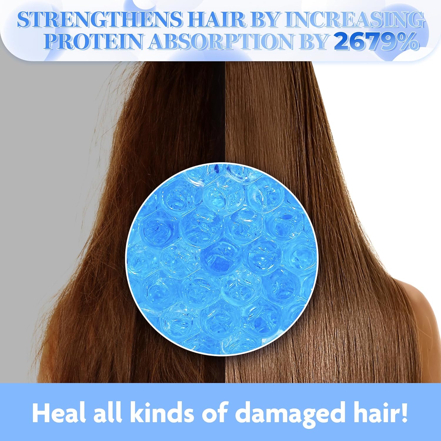 HAIR PLUS Velvet Protein Bond Nutri Injection Ampolla  Productos para el cuidado del cabello para mujeres y hombres  Para cabello encrespado y