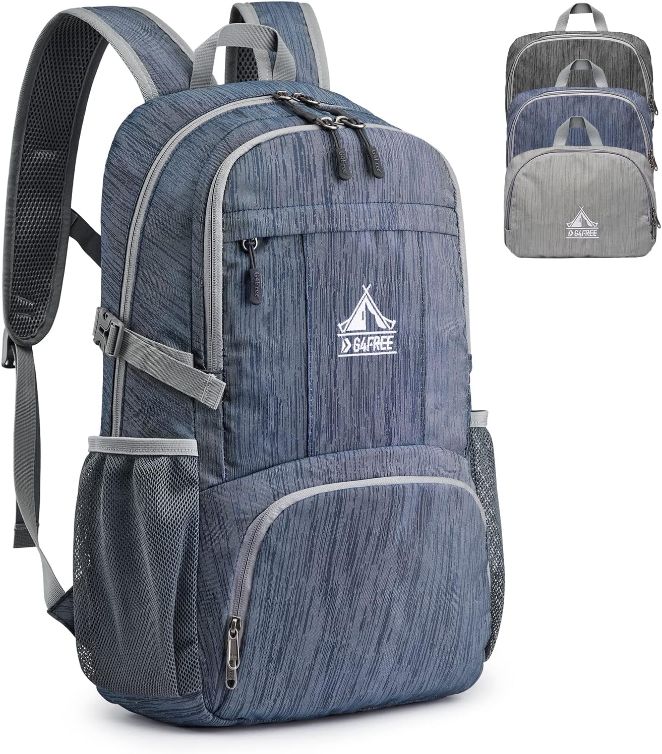 G4Free Mochila de senderismo de 30 l, ligera, plegable, para viajes, al aire libre, para hombres y mujeres