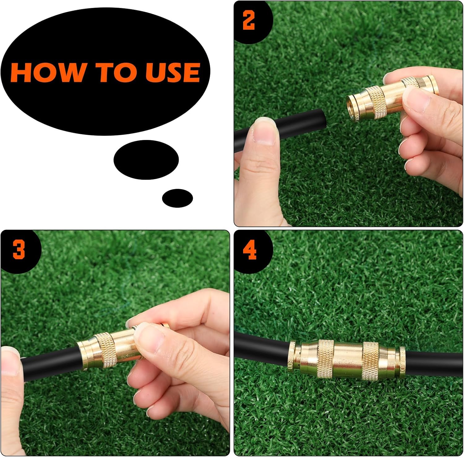 8 piezas de accesorios de línea de freno a presión para conectar, accesorios de aire neumáticos de latón, unión de tubos, accesorios de compresor de
