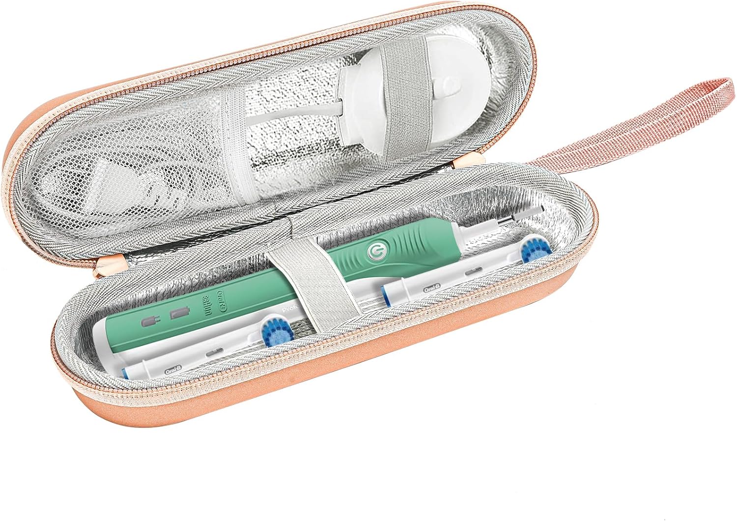ProCase Funda rígida de viaje para cepillo de dientes eléctrico compatible con Oral-B Pro 1000 8000, Philips Sonicare 1100 5100 6100, bolsa de