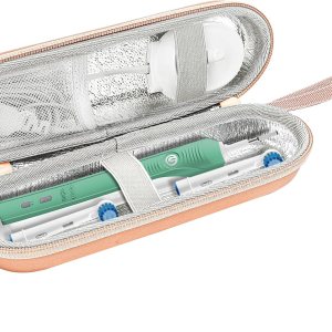 ProCase Funda rígida de viaje para cepillo de dientes eléctrico compatible con Oral-B Pro 1000 8000, Philips Sonicare 1100 5100 6100, bolsa de ProCase Funda rígida de viaje para cepillo de dientes eléctrico compatible con Oral-B Pro 1000 8000, Philips Sonicare 1100 5100 6100, bolsa de