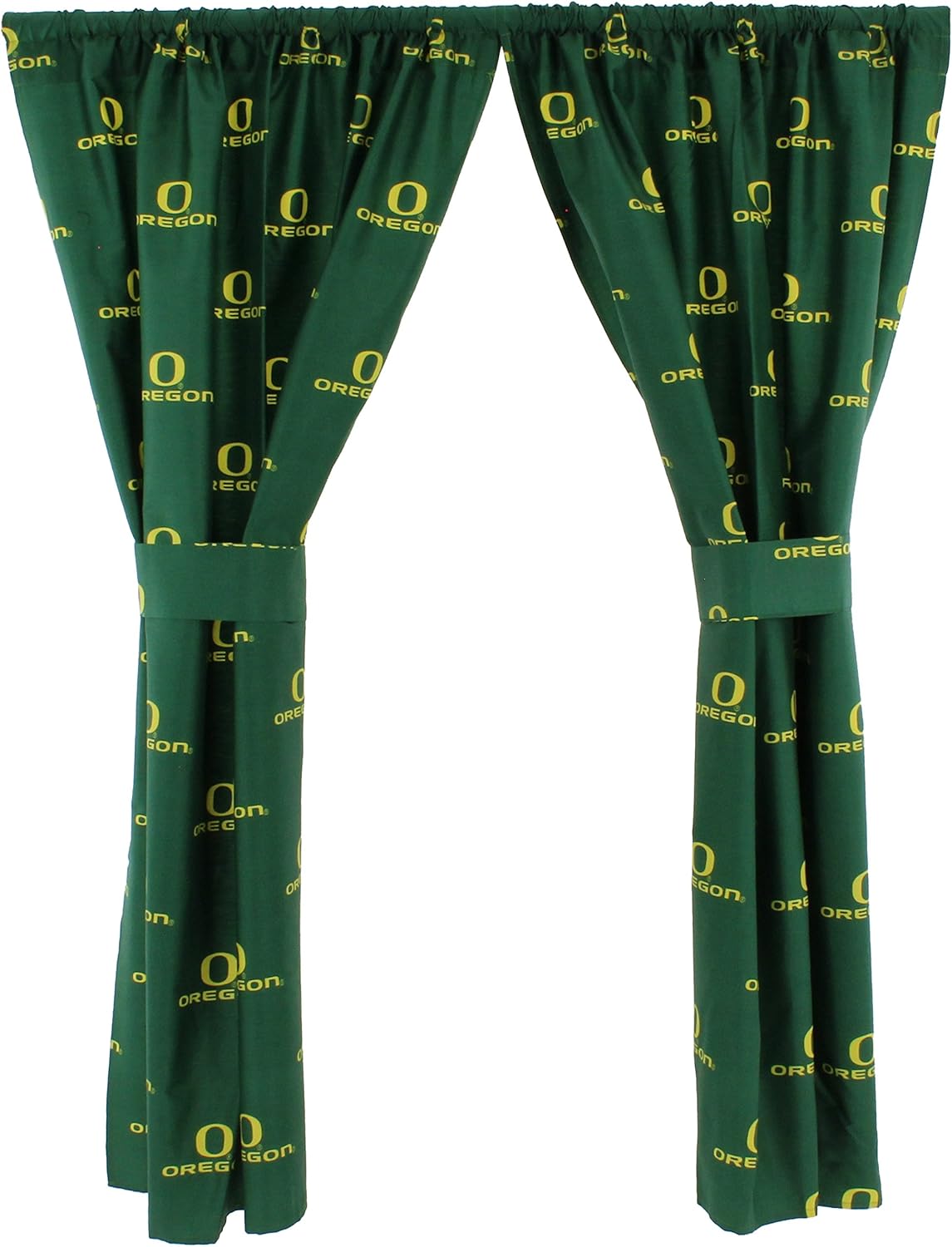 College Covers Everything Comfy Oregon Ducks – Juego de paneles de cortina, 2 paneles, 2 alzapaños a juego, 42 pulgadas de ancho por 84 pulgadas de