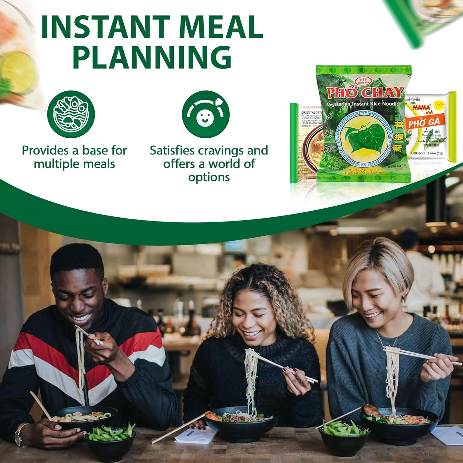 FOODIE BOXX Fideos ramen asiáticos instantáneos con salsa picante Samyang (paquete de 15, fideos Pho)