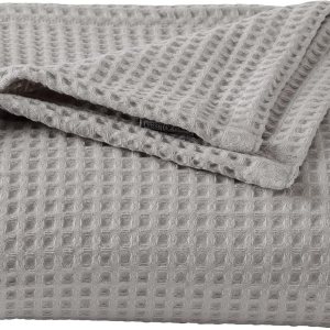 Manta de cama 100% algodón con tejido de gofre, suave, transpirable y ligera para todas las estaciones, perfecta para usar en capas, colección Manta de cama 100% algodón con tejido de gofre, suave, transpirable y ligera para todas las estaciones, perfecta para usar en capas, colección