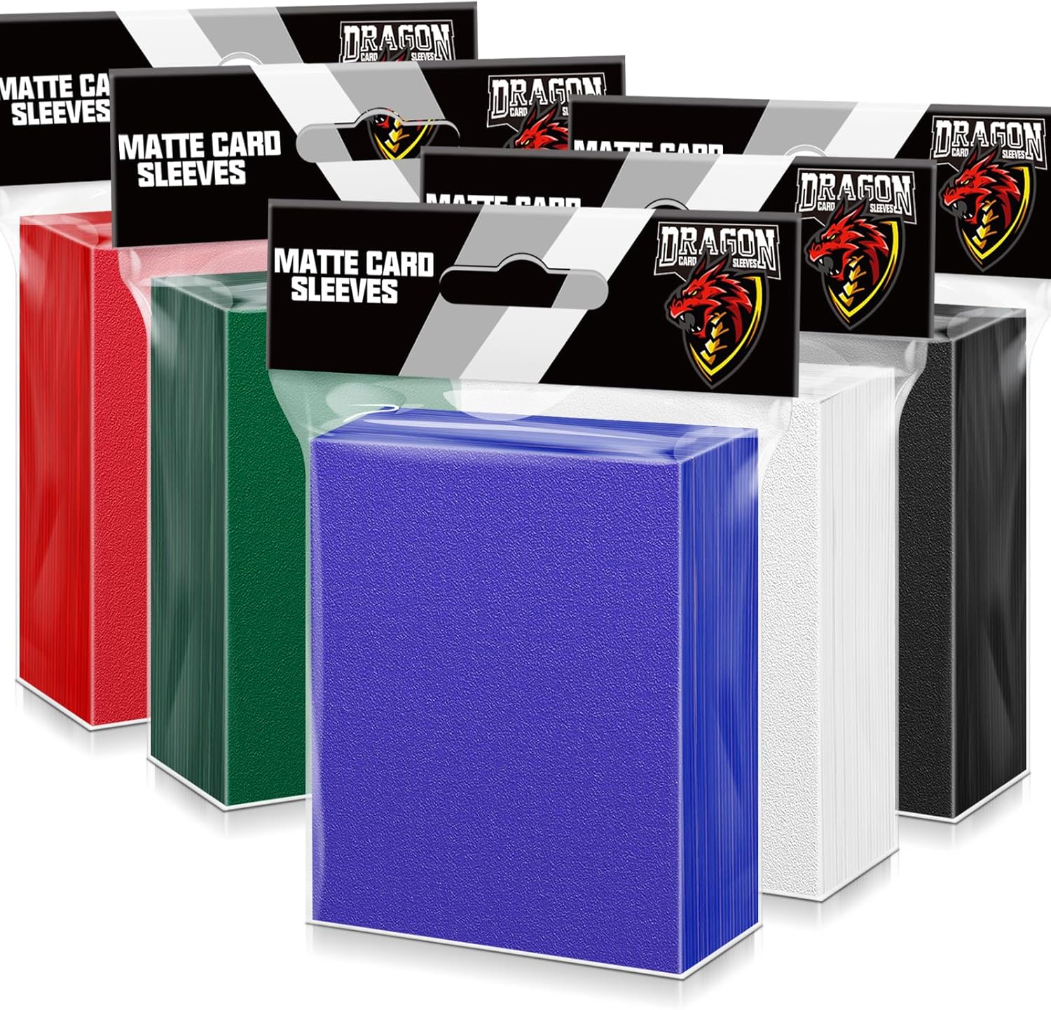 500 fundas para tarjetas intercambiables, fundas de carga superior mate para tarjetas estándar de 2.5 x 3.5 pulgadas, fundas protectoras de tarjetas