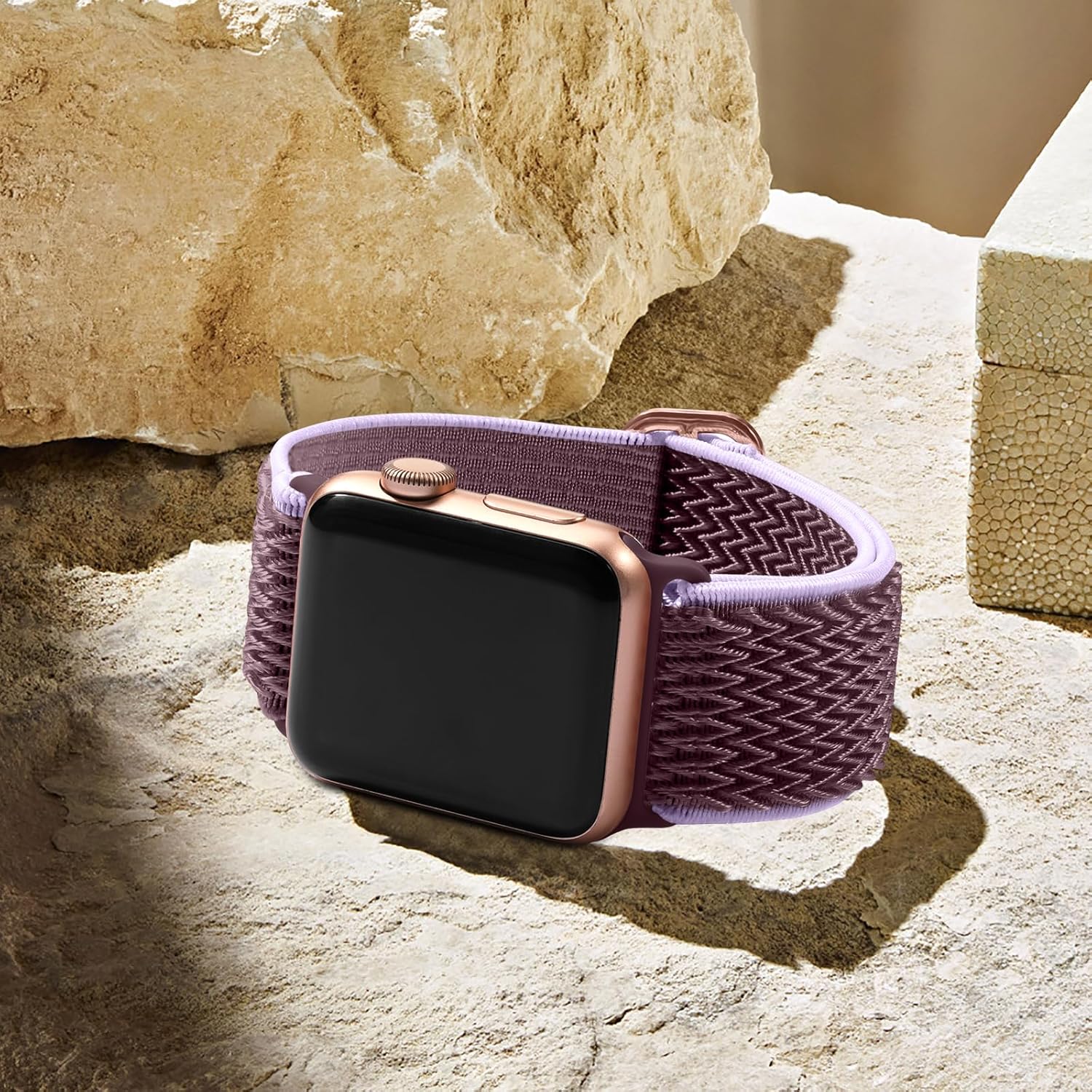 Lerobo Correa elástica de nailon para reloj Solo Loop, compatible con Apple Watch Series 1-9, SE, Ultra 38404142441.772 in, correa de repuesto