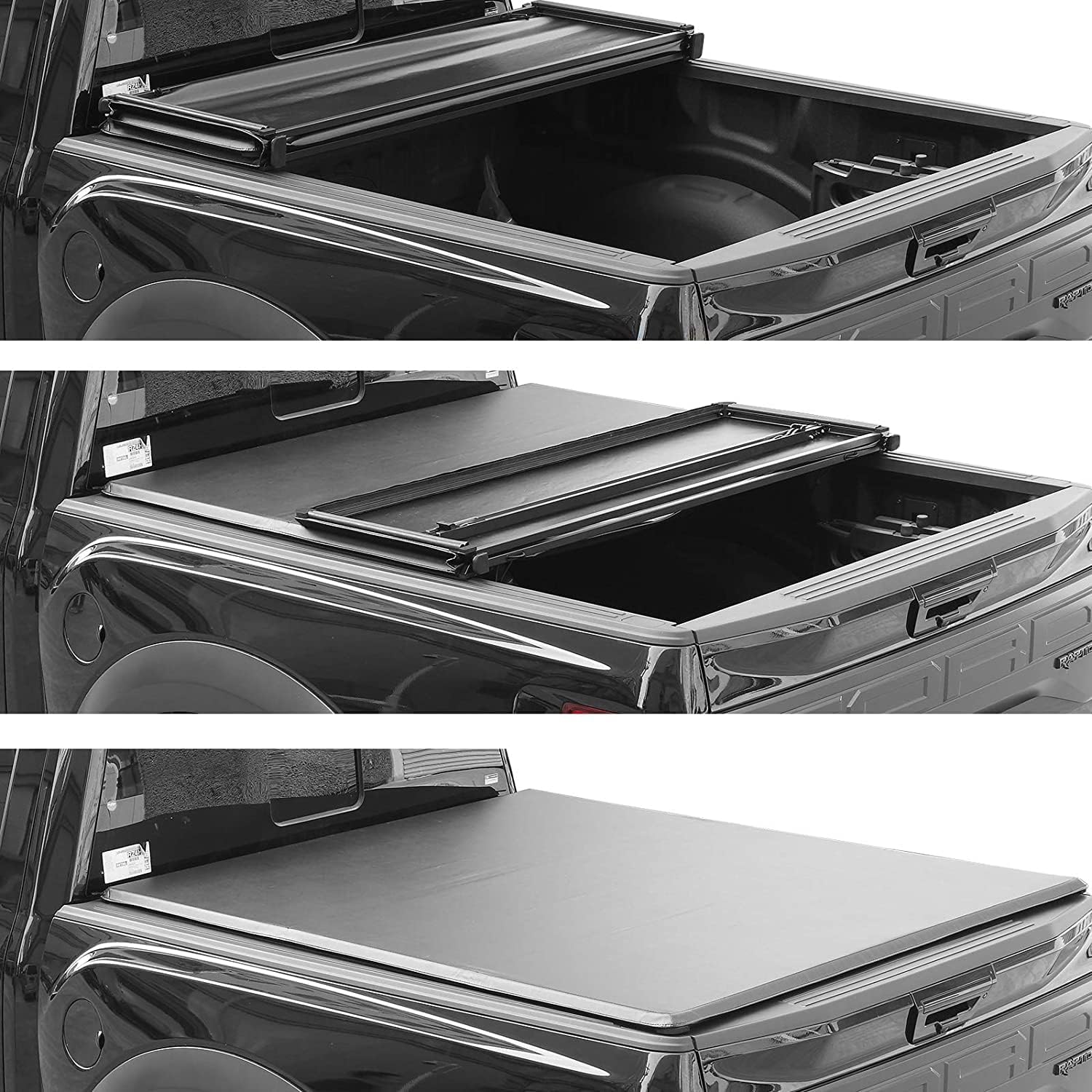 Funda de repuesto suave de tres pliegues para caja de camioneta Maverick 2022 2023 2024 de 4 pies 6 pulgadas, instalación simple, entrega rápida,