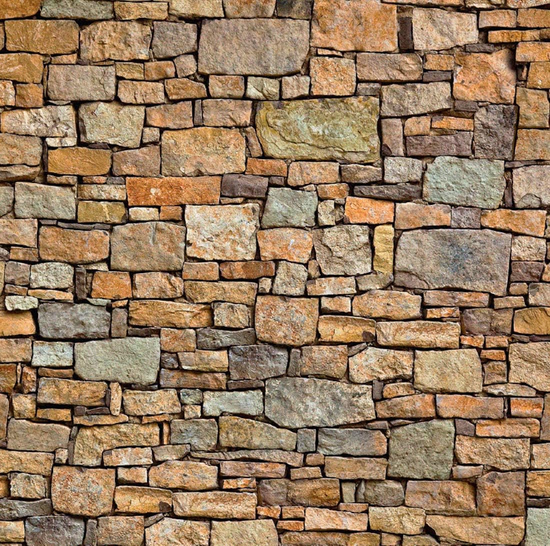 Papel tapiz de piedra autoadhesivo, extraíble, decoración del hogar para dormitorio, cocina, 15.75 pulgadas x 32 pies, piedra de escombros