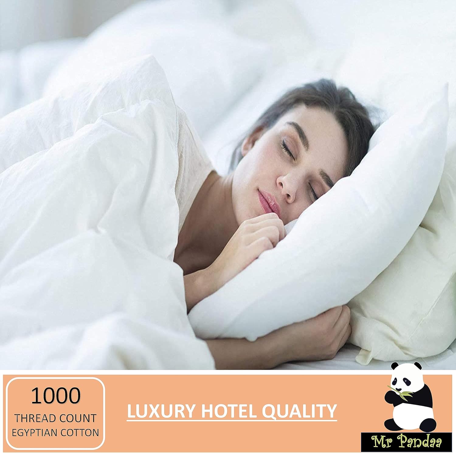 True Luxury – Juego de sábanas tamaño Queen XL de 600 hilos, 100% algodón de fibra larga, bolsillos profundos de 15 pulgadas, súper suaves,