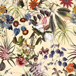 Papel tapiz autoadhesivo de 18 x 236 pulgadas, diseño bohemio de flores silvestres y hojas, papel de contacto extraíble para despegar y despegar, Papel tapiz autoadhesivo de 18 x 236 pulgadas, diseño bohemio de flores silvestres y hojas, papel de contacto extraíble para despegar y despegar,