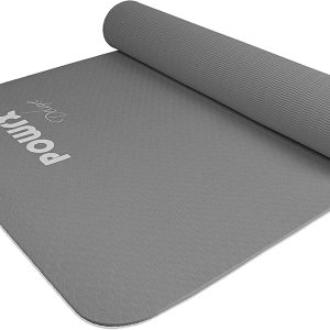 POWRX Tapete de yoga TPE con bolsa, tapete de ejercicio para entrenamiento, tapete de yoga grande antideslizante para mujer, 68 x 24 pulgadas de POWRX Tapete de yoga TPE con bolsa, tapete de ejercicio para entrenamiento, tapete de yoga grande antideslizante para mujer, 68 x 24 pulgadas de