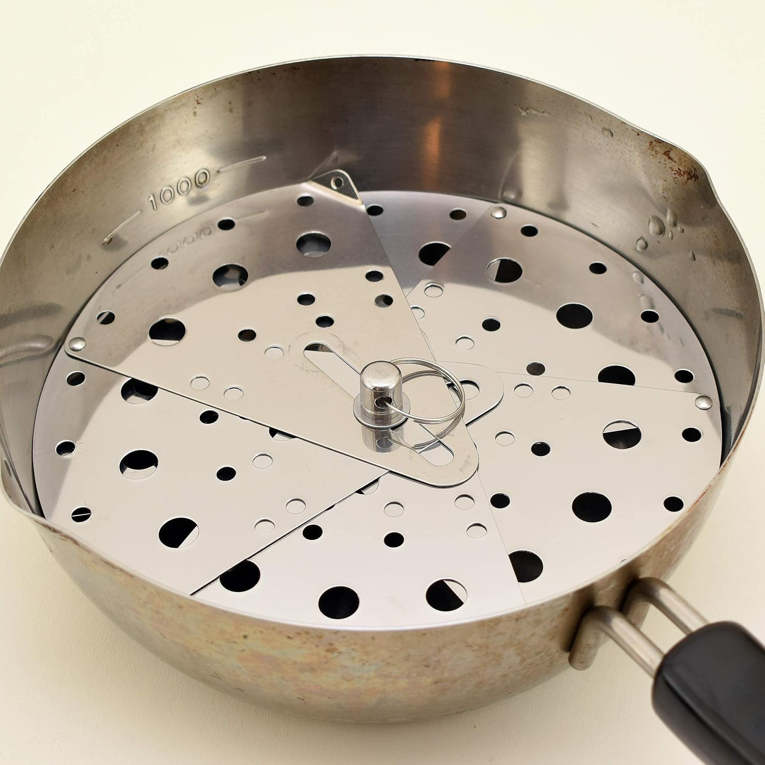Otoshibuta – Tapa abatible de acero inoxidable ajustable de 5.5 a 9.1 pulgadas de tamaño flexible