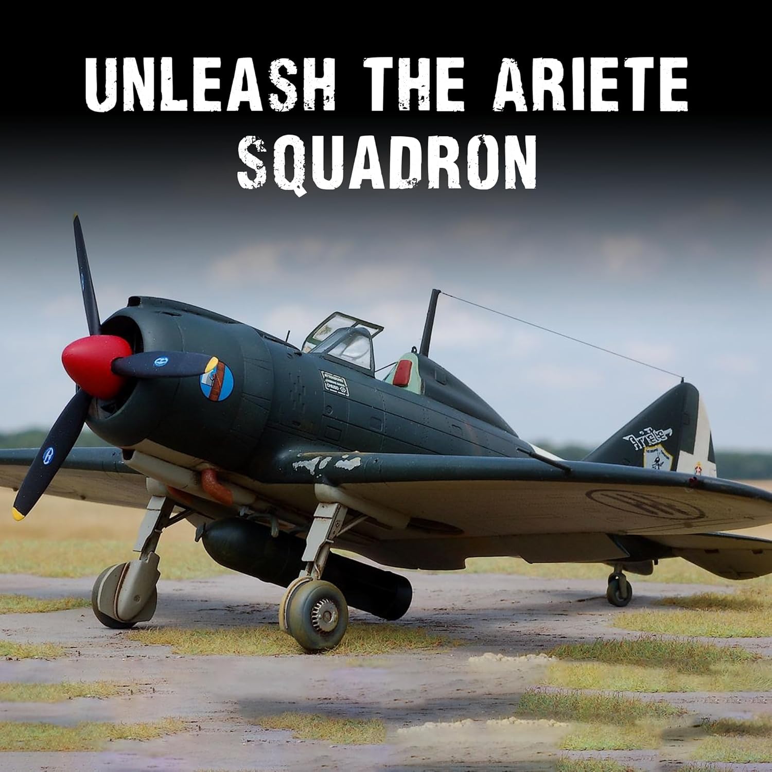 Wargames Delivered Blood Red Skies Reggiane Re.2002 Ariete Squadron – Juego de guerra de mesa de combate aéreo masivo de la Segunda Guerra Mundial,