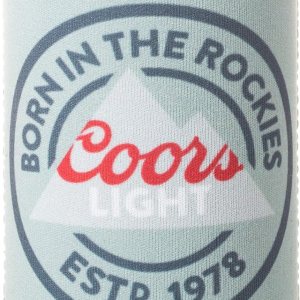 Soporte para latas de bebida de neopreno con licencia oficial de Coors Light (1) Soporte para latas de bebida de neopreno con licencia oficial de Coors Light (1)