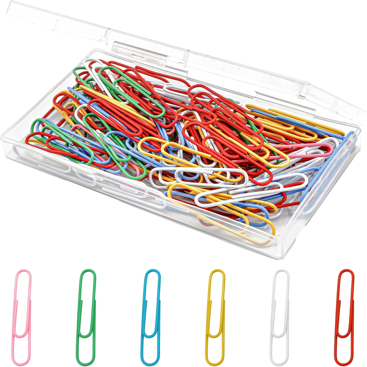 Clips de papel de 2 pulgadas, clips de papel, clips de papel grandes, clips de papel surtidos, clips de papel de colores, clips de papel de metal a