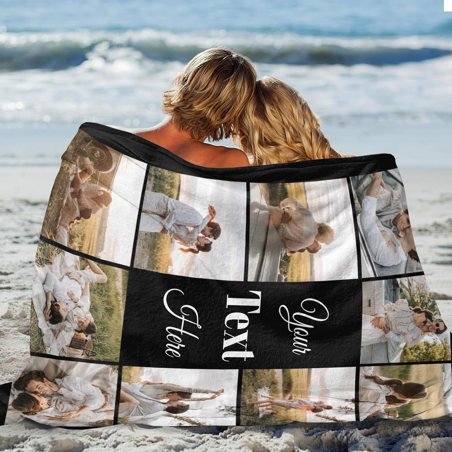 Manta personalizada con imagen, regalos personalizados para cumpleaños, aniversario, Navidad, Año Nuevo, 10 fotos, 30 x 40 pulgadas (forro polar de