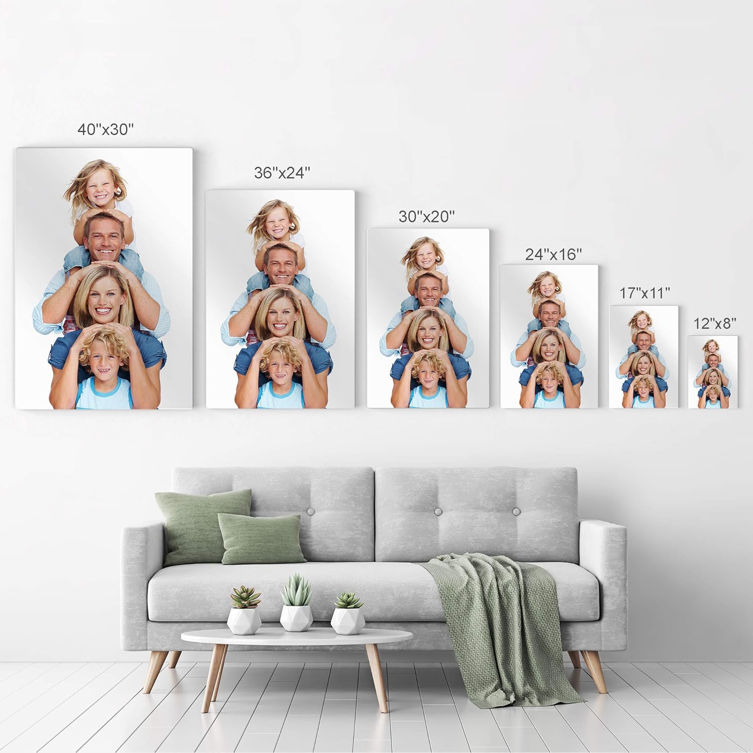 Smile Art Design Imagen personalizada de metal para decoración de pared, impresión de metal, pon tu foto en metal, impresiones fotográficas