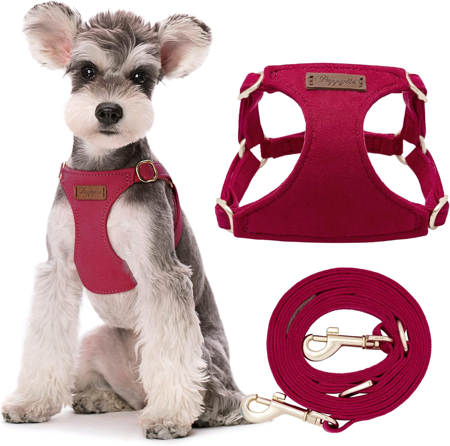 Puppytie Arnés sin tirones para perro, con correa multifunción, pechera suave y ajustable para mascota, no ahorca, chaleco a prueba de escape para