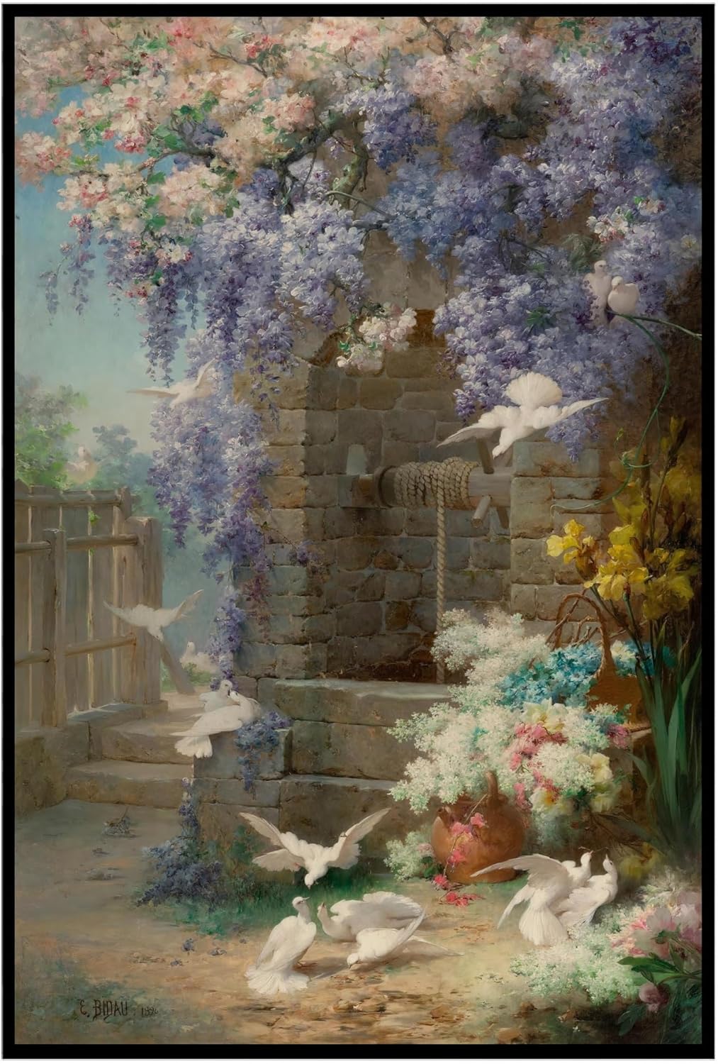 Lost Cabin Spring 1896 por Eugene Bidau  Impresión sin marco  Reproducción de pinturas de obras de arte finas  Póster decorativo enmarcado para